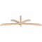 Ekena Millwork Davenport Smooth Timber Gable Bracket, Douglas Fir, 96"W x 32"H x 3 1/2"D x 3 1/2"F, 8/12 Pitch GBW096X32X0404DAV00SDF - alternate 4